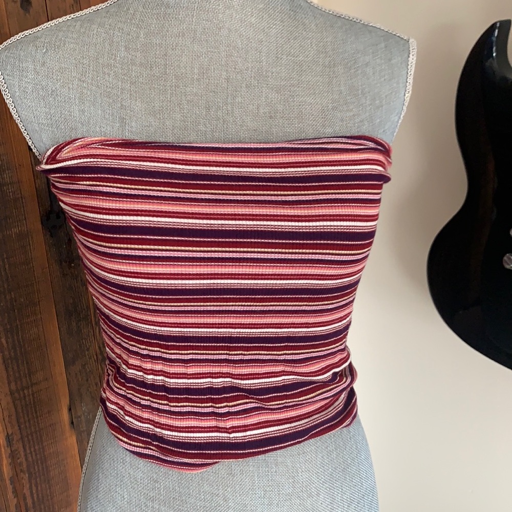 Striped tube top